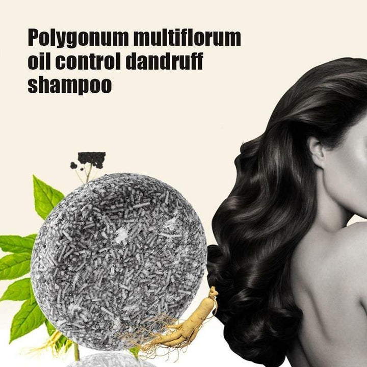 Herbal Polygonum Essence Hair Darkening Shampoo Bar Soap Natural Mild Formula Hair Shampoo Gray Hair Reverse Hair Cleansing Soap - MRSLM