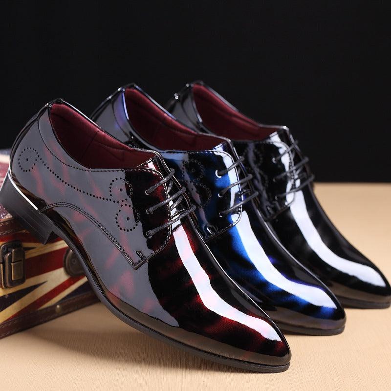 Personality Youth Leather Shoes Trend Wedding Shoes - MRSLM