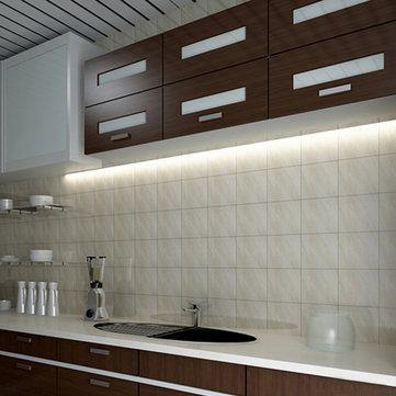 4W 6W 8W Hand Sensor Kitchen Cupboard LED Rigid Strip Light Under Cabinet Shelf Counter Lamp DC12V - MRSLM