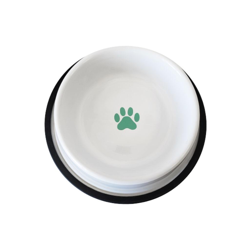 White Non Skid Dog Bowl - MRSLM