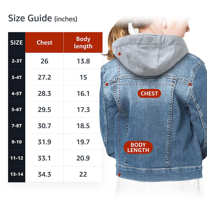 Will Run for Ice Cream Hooded Denim Jacket for Kids - Funny Jean Jacket - Cool Denim Jacket for Kids - MRSLM