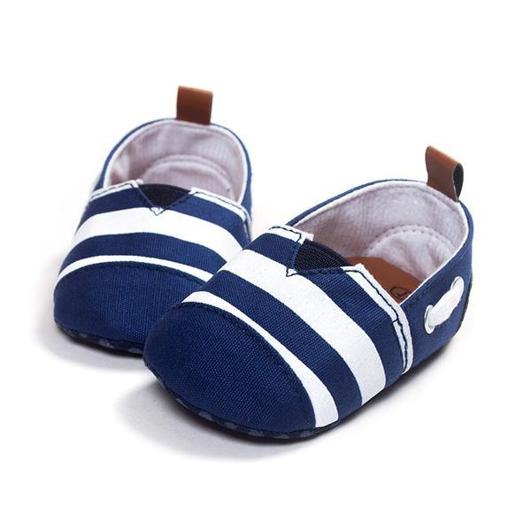 Baby Boy Girl Sailor Style Blue Soft Sole First Walking Shoes - MRSLM