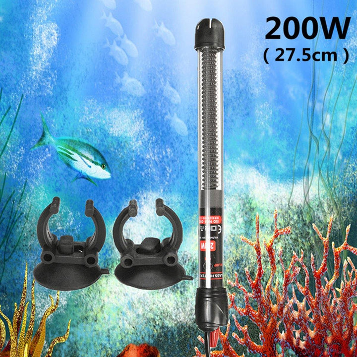 25/50/100/200/300W Aquarium Fish Tank Automatic Water Thermostat Heater with Sucker Cups - MRSLM