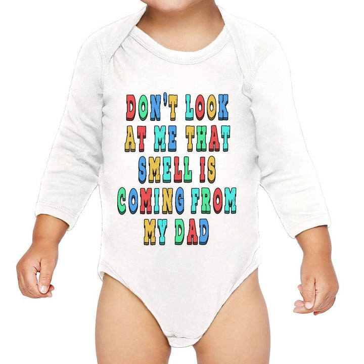 Funny Quote Baby Long Sleeve Onesie - Cool Baby Long Sleeve Bodysuit - Colorful Baby One-Piece - MRSLM