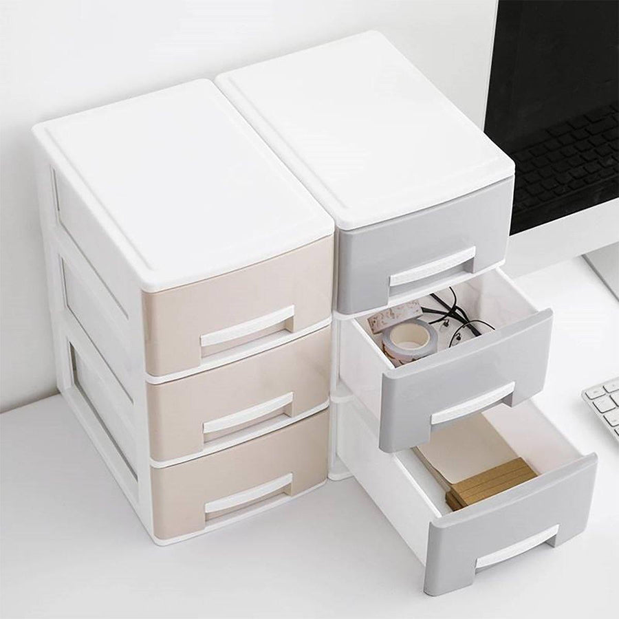 Mini Home Desk Neat Desktop Drawer Makeup Jewelry Necklace Box Storage Desktop Organizer - MRSLM