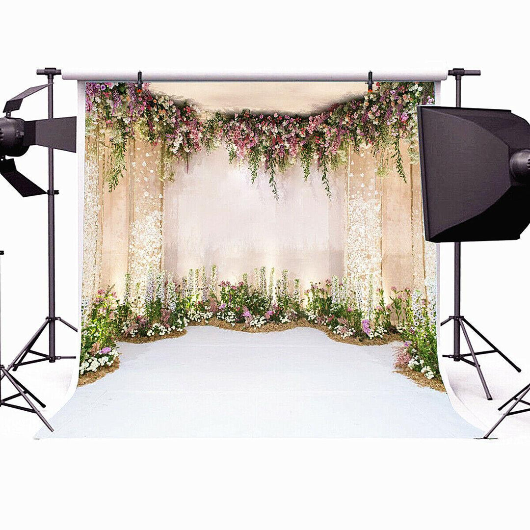 Flowers Wall Scene Wedding Backdrop Background Photography Studio Prop 150cm x 210cm - MRSLM