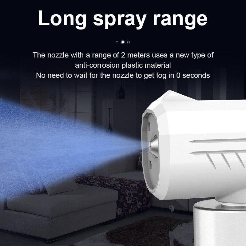 Nano Atomizing Disinfection Sprayer Nebulizers Blue Light Steam Sterilization Handheld Wireless Sanitizing Spray Fogger - MRSLM