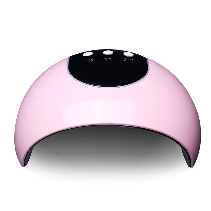 24W Manicure UV Nail Lamp LED Nail Gel Polish Curing Light Lamp Smart Auto Sensor Nail Art Dryer Pink - MRSLM