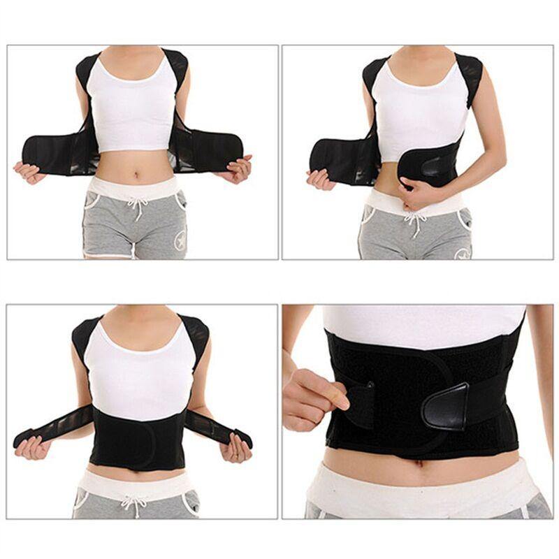Plus Size Posture Corrector Hunchbacked Support Breathable Correction Belt Oversize Lumbar Brace - MRSLM