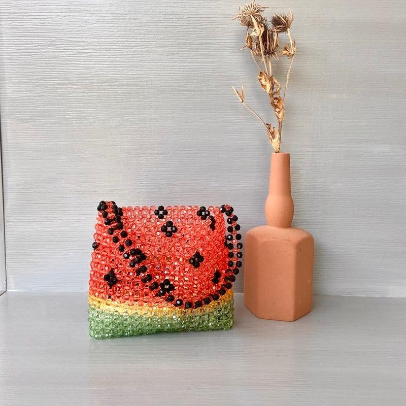 Handmade Watermelon Casual Beaded Women's Handbag - MRSLM