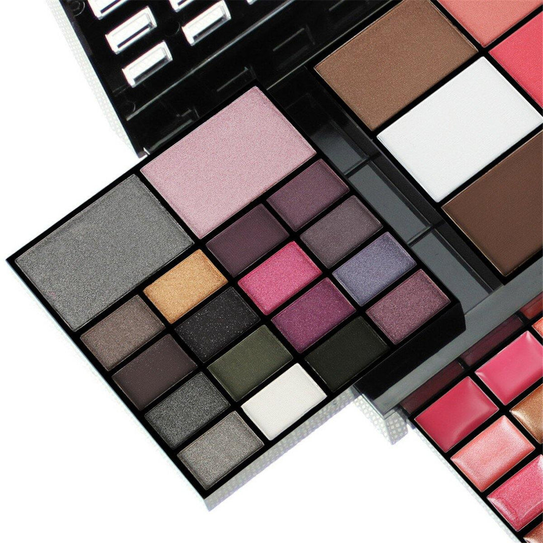 74 Color Eye Shadow Set Lip Gloss Blush Foundation Cream Glitter Eye Shadow Palette Makeup Set - MRSLM