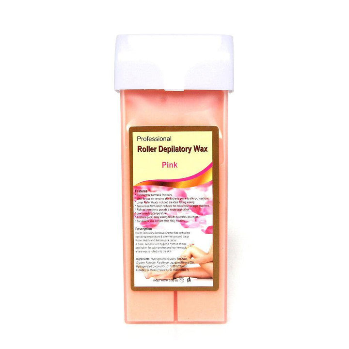 100g Depilatory Wax Cartridge Hair Removal Cream Beeswax Strawberry Rose Honey Hair Removal Wax - MRSLM
