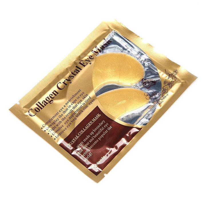 1 Pair 24K Gold Crystal Collagen Eye Mask Dark Circle Eye Bags Patches - MRSLM