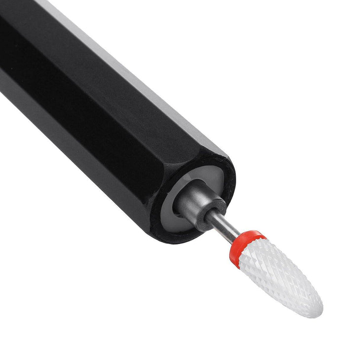 USB DC5V Mini Portable Electric Nail Polisher LED Pen Drill Polishing Nail Drill Machine - MRSLM