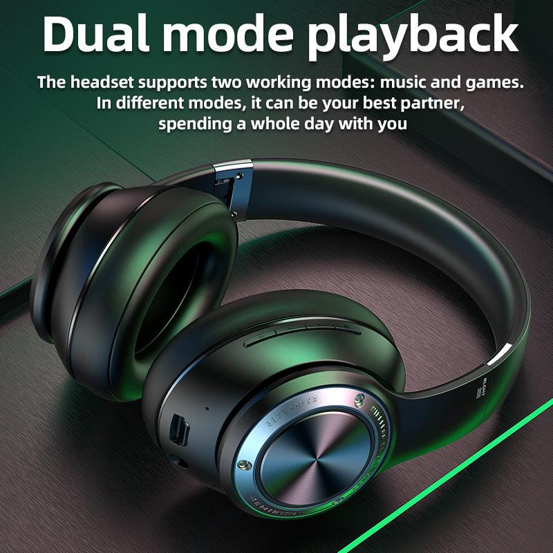 Picun B27 bluetooth 5.0 Headphones Gaming Low Latency Active Noise Cancelling On-Ear&Over-Ear Headphones Wireless Headset USB Fast Charging With HiFi Deep Bass - MRSLM