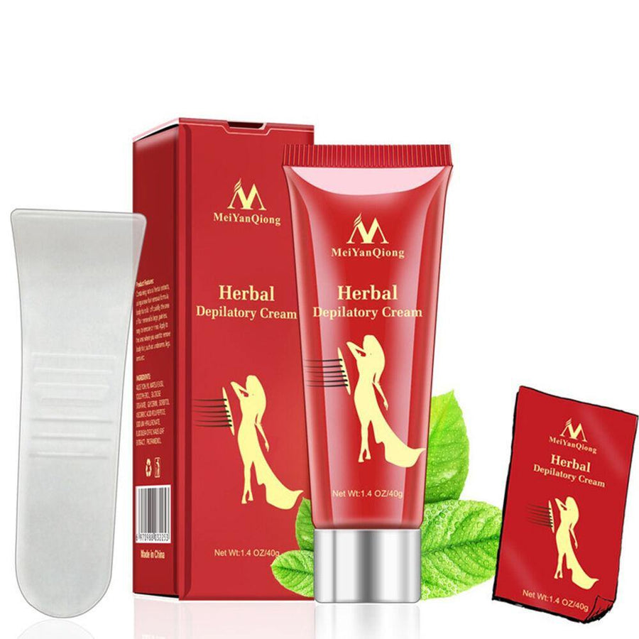 Portable Herbal Depilatory Cream Painless Hair Removal Cream for Body Care Underarms Legs Arms Shaving - MRSLM