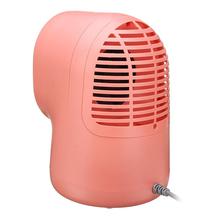 500W Portable Electric Space Heater Desktop Heating Fan Handy Air Warmer Home Office - MRSLM