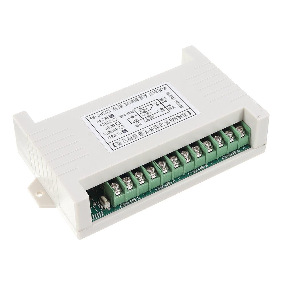 DC12V/24V/AC220V 8CH Channel Wireless Remote Control Switch Receiving Module With Industrial Remote Control - MRSLM