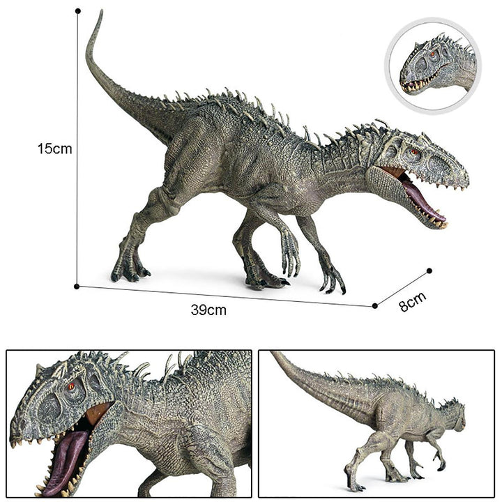 Jurassic Tyrannosaurus Rex Action Figures Mouth Opend Movable Static Dinosaur Animals Plastic Model Toy for Kids Gift - MRSLM