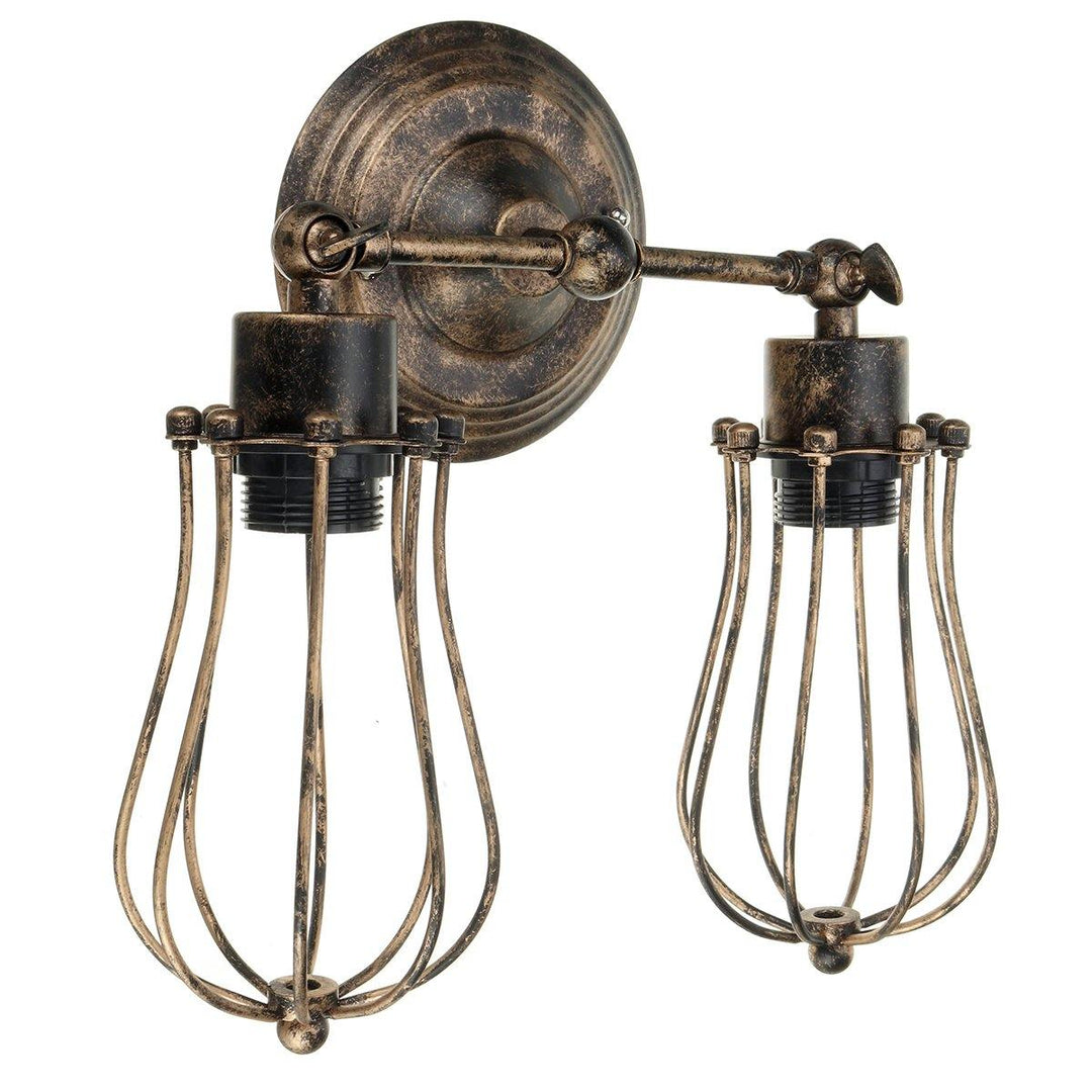 Vintage Industrial Wall-mounted Metal Cage Wall Sconce Lampshade Light Shade Without Bulb - MRSLM