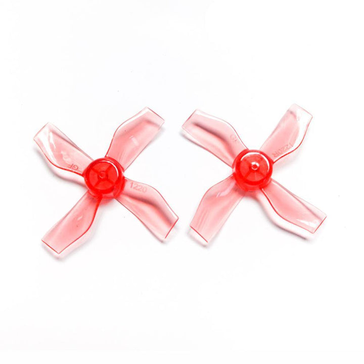 4 Pairs Gemfan 1220 1.2x2x4 31mm 1mm Hole 4-blade Propeller for 0703-1103 RC Drone FPV Racing Brushless Motor - MRSLM