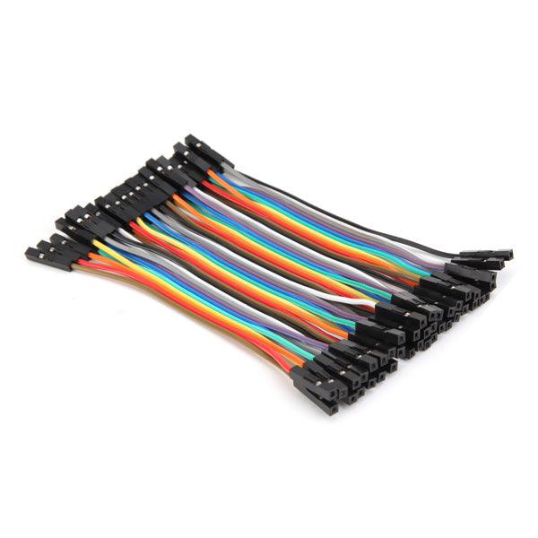 40pcs 10cm Female To Female Jumper Cable Dupont Wire - MRSLM