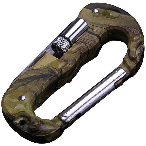 4 In 1 Multifunctional Tool Carabiner Hook Cutter Gear EDC Tool Outdoor Camping - MRSLM