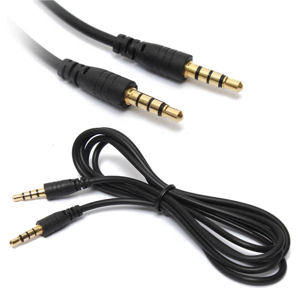 3.5mm 1/8'' Male To Male 4-Pole TRRS AV Audio Extension Cable 1.2M/4Feet - MRSLM