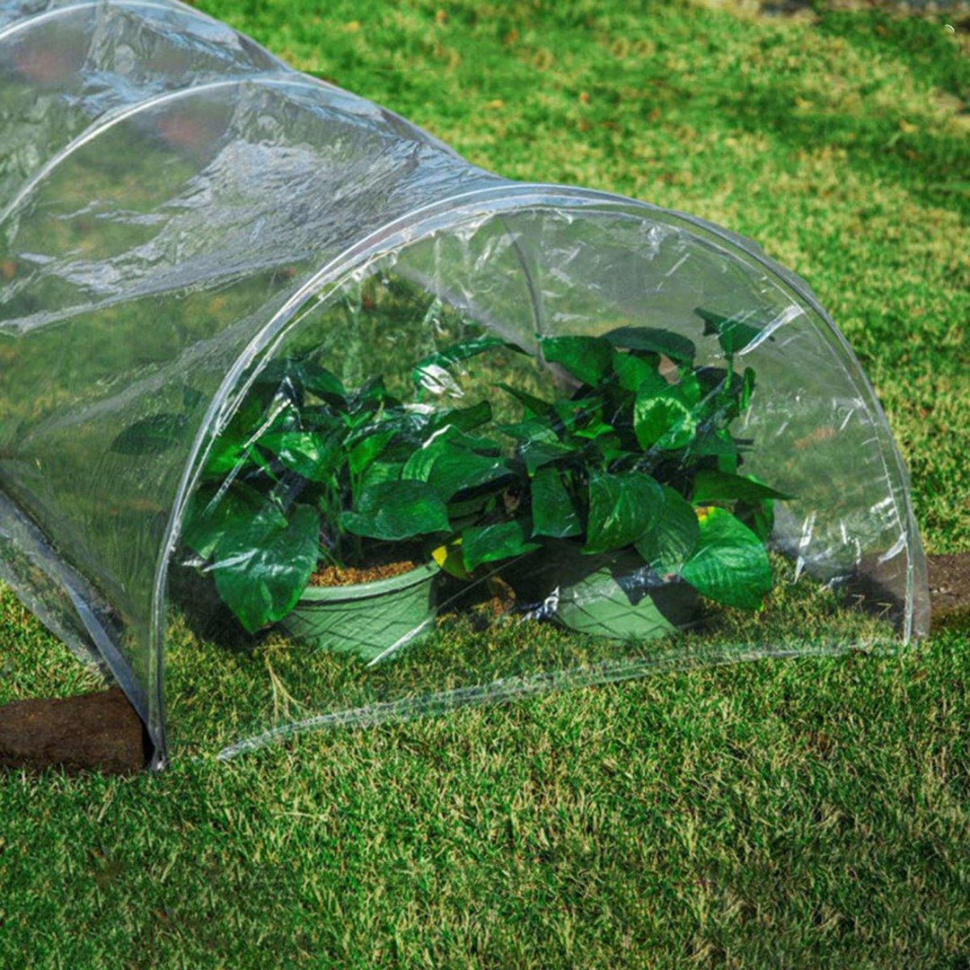 5M Long Tunnel Garden Greenhouse Adjustable Grow Protect Plants Transparent PE - MRSLM