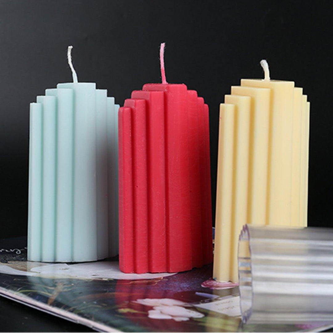 DIY Candle Molds Candle Making Mould Handmade Soap Acrylic Mold Clay Craft Gift - MRSLM