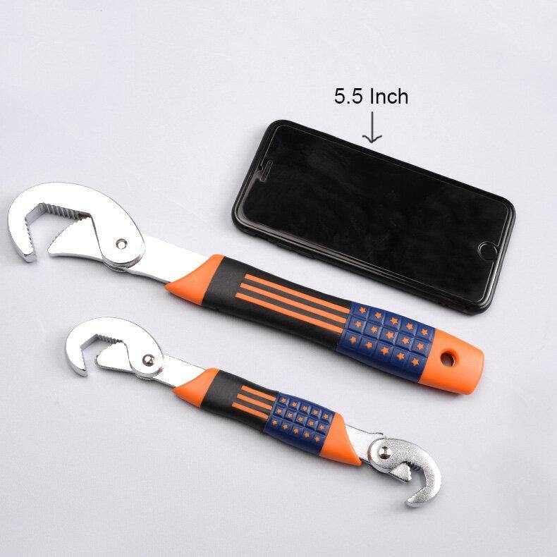 MYTEC Three-Sided Toothed Universal Wrench Multifunctional Faucet Movable Wrench Tool Household Pipe Wrench Universal Pipe Wrench - MRSLM