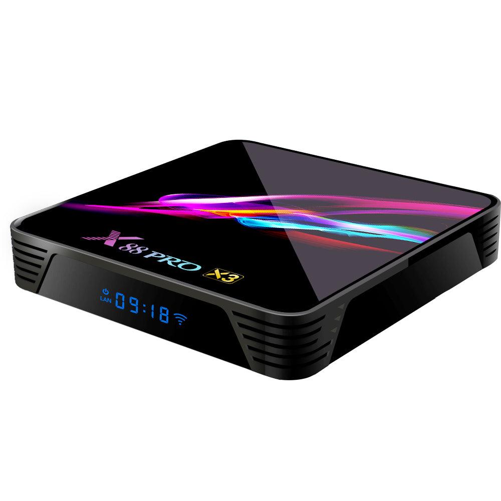 X88 PRO X3 Amlogic S905X3 4GB RAM 32GB ROM 5G WIFI bluetooth 4.1 8K Android 9.0 TV Box - MRSLM