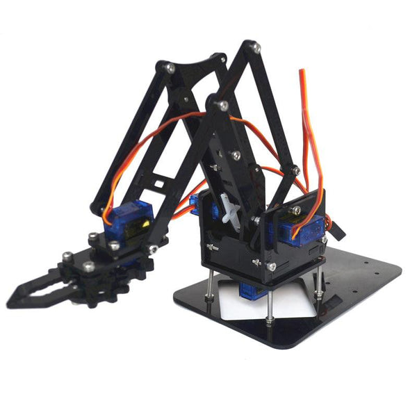 4DOF Assembling Acrylic Mechine Robot Arm with SG90 Plastic Gear Servo For Robot DIY - MRSLM