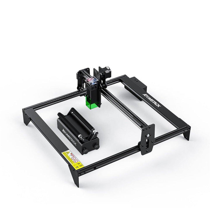 ATOMSTACK R3 24W Automatic Rotary Roller for Laser Engraving Machine Wood Cutting Design Desktop DIY Laser Engraver - MRSLM