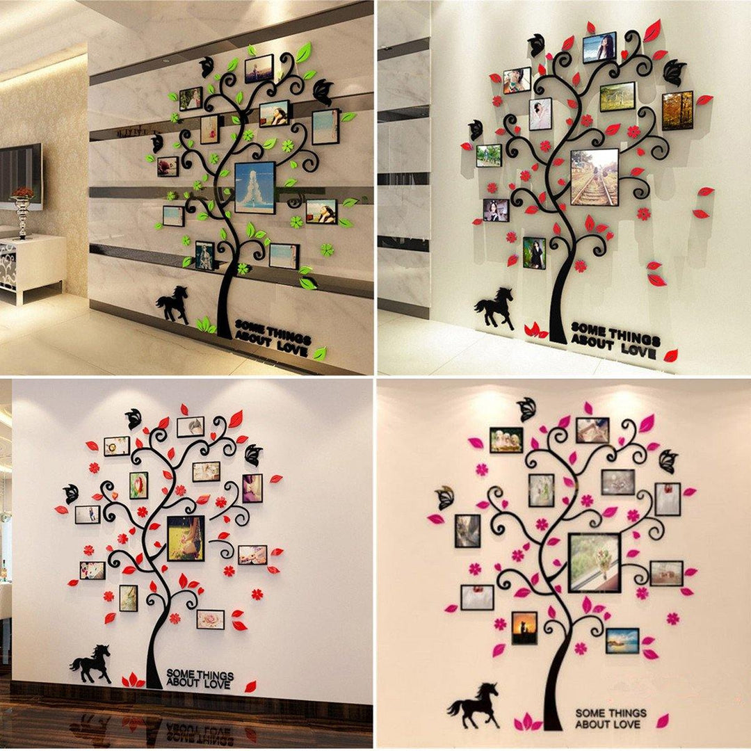 Removable Family Photo Frame Tree Sticker Living Room Wall Decals DIY Wall Decor - MRSLM