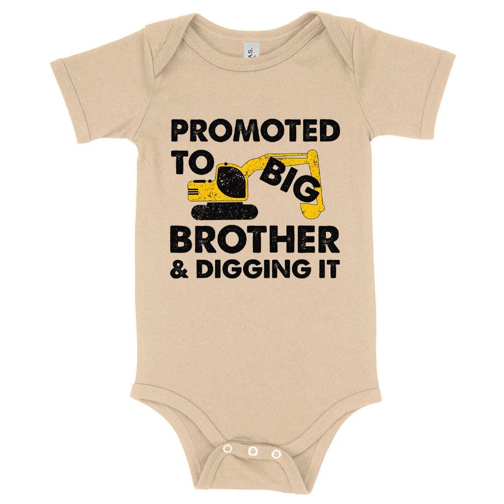 Baby Jersey Promoted to Big Brother Onesie - Big Brother Onesie Announcement - Pregnancy Announcement Onesies - MRSLM