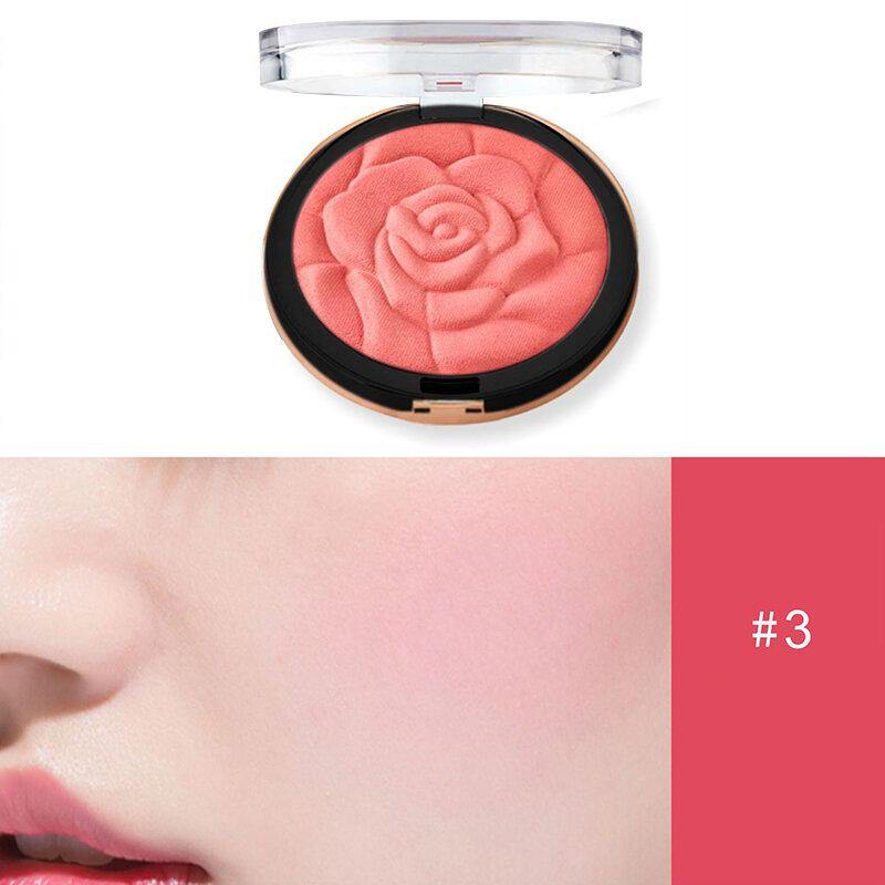 Blush Fashion Flower Shaped Blusher Powder Makeup Cosmetic Natural Blush Powder Blush Palette Face Makeup Peach Blushes - MRSLM