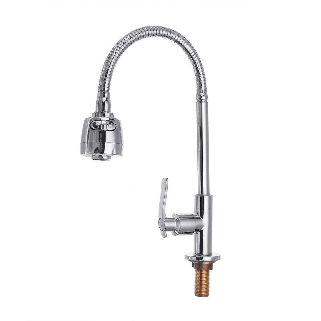 Kitchen Sink Faucet Stainless Steel Pull Out Sprayer Single Handle Sprayer - MRSLM