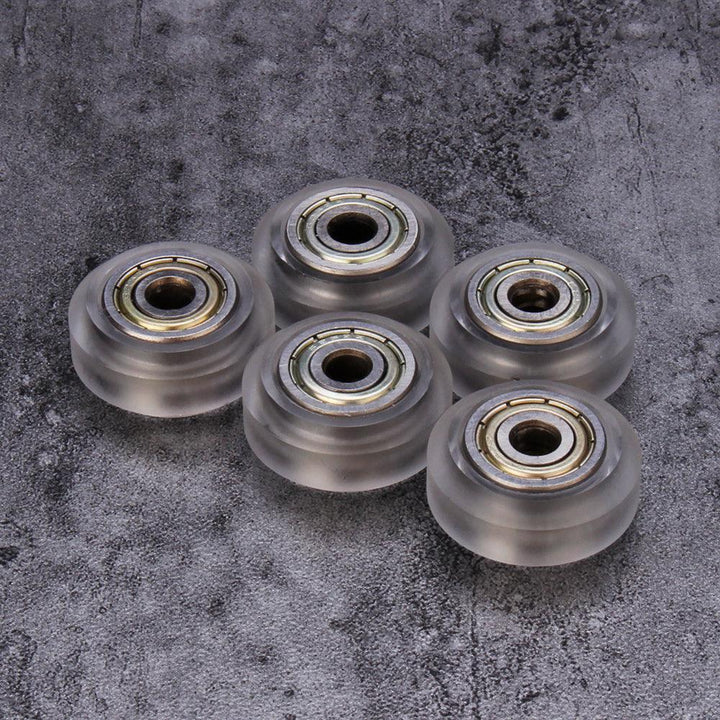 5pcs Transparent Pulley Wheel with 625zz Double Bearing for V aslot 3D Printer - MRSLM