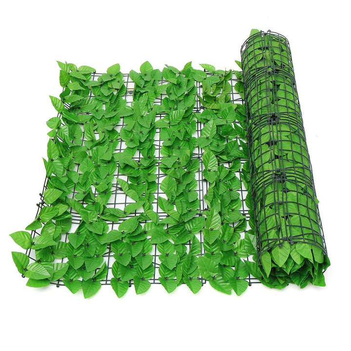 Artificial English Ivy Roll Privacy Screen Hedge Wall Garden Fence Balcony Decorations 3m 1m - MRSLM