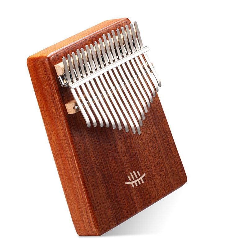 HLURU 17 Keys wooden Kalimbas bottom hole Mahogany Musical Instrument for beginner - MRSLM