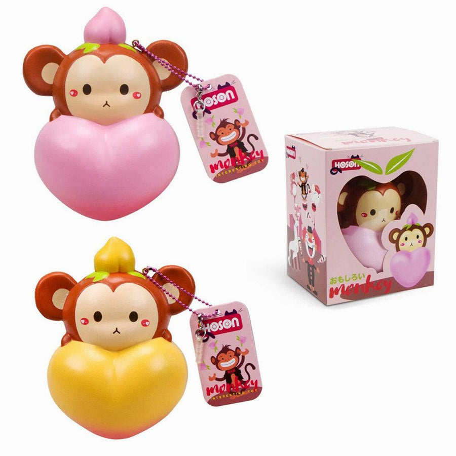 Hoson Squishy Monkey Peach Soft Slow Rising Toy With Original Packing - MRSLM