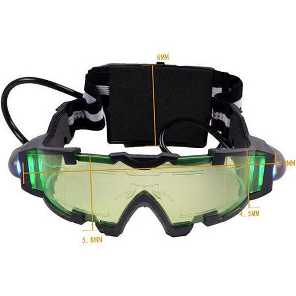 Night Vision Goggles Lens Adjustable Elastic Band Night Glasses Eyeshield Worldwide Green - MRSLM