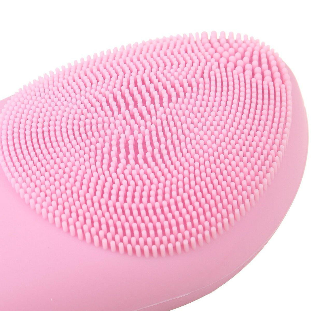 Electric Facial Skin Cleaner Massager Silicone Rechargable IPX7 Waterproof Face Cleanser - MRSLM