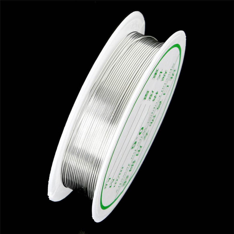 2-1.0mm Craft Beading Wire Silver Copper Wire For Bracelet Necklace Jewelry DIY Accessories - MRSLM