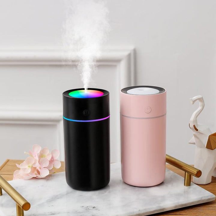 320ml Humidifier USB Ultrasonic Aroma Diffuser Mist Maker Fogger with Colorful Lights for Home Car Office - MRSLM