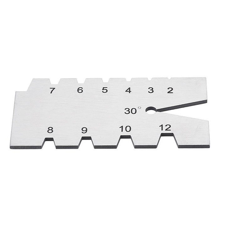 29 OR 30 Degree Screw Thread Cutting Angle Gauge Metric Measuring Tool Welding Inspection Ruler - MRSLM