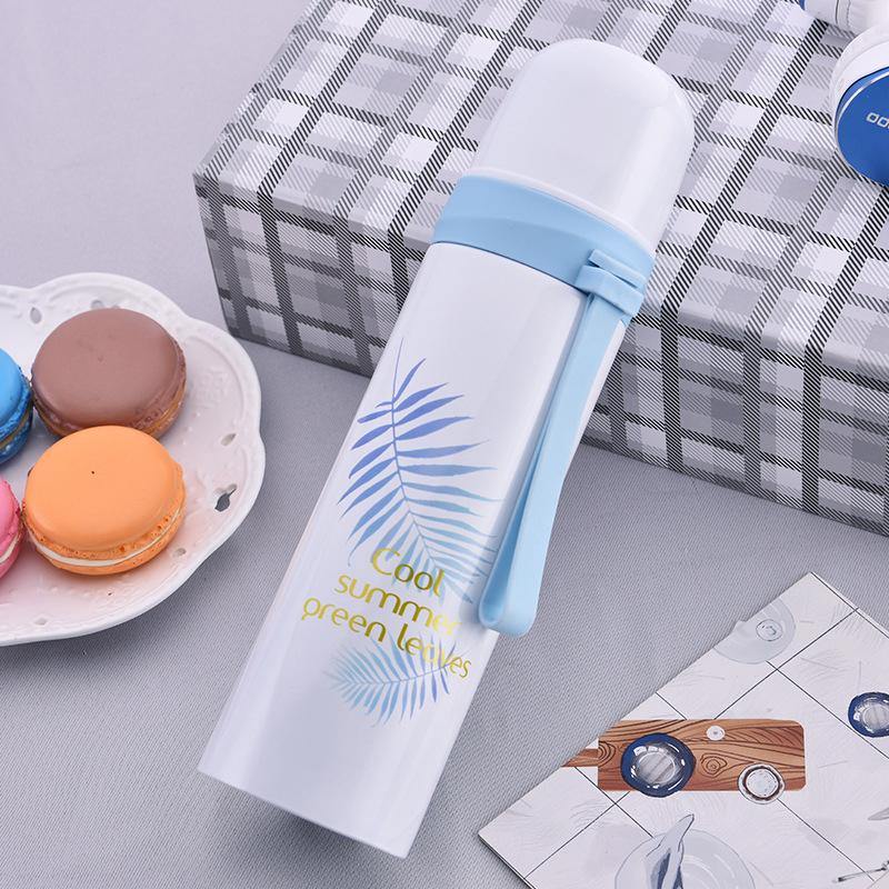 Flamingo Pattern Insulated Water Cup Portable Water Bottle Stainless Steel Material Bottle - MRSLM