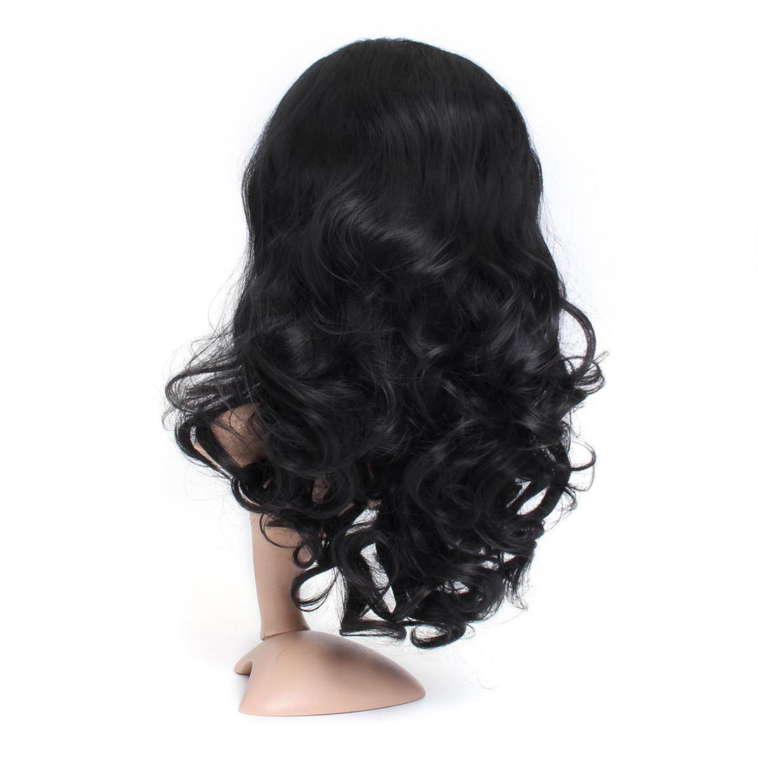 24'' Lady Wavy Full Lace Front Wig Plucked Fashion Black Hair - MRSLM