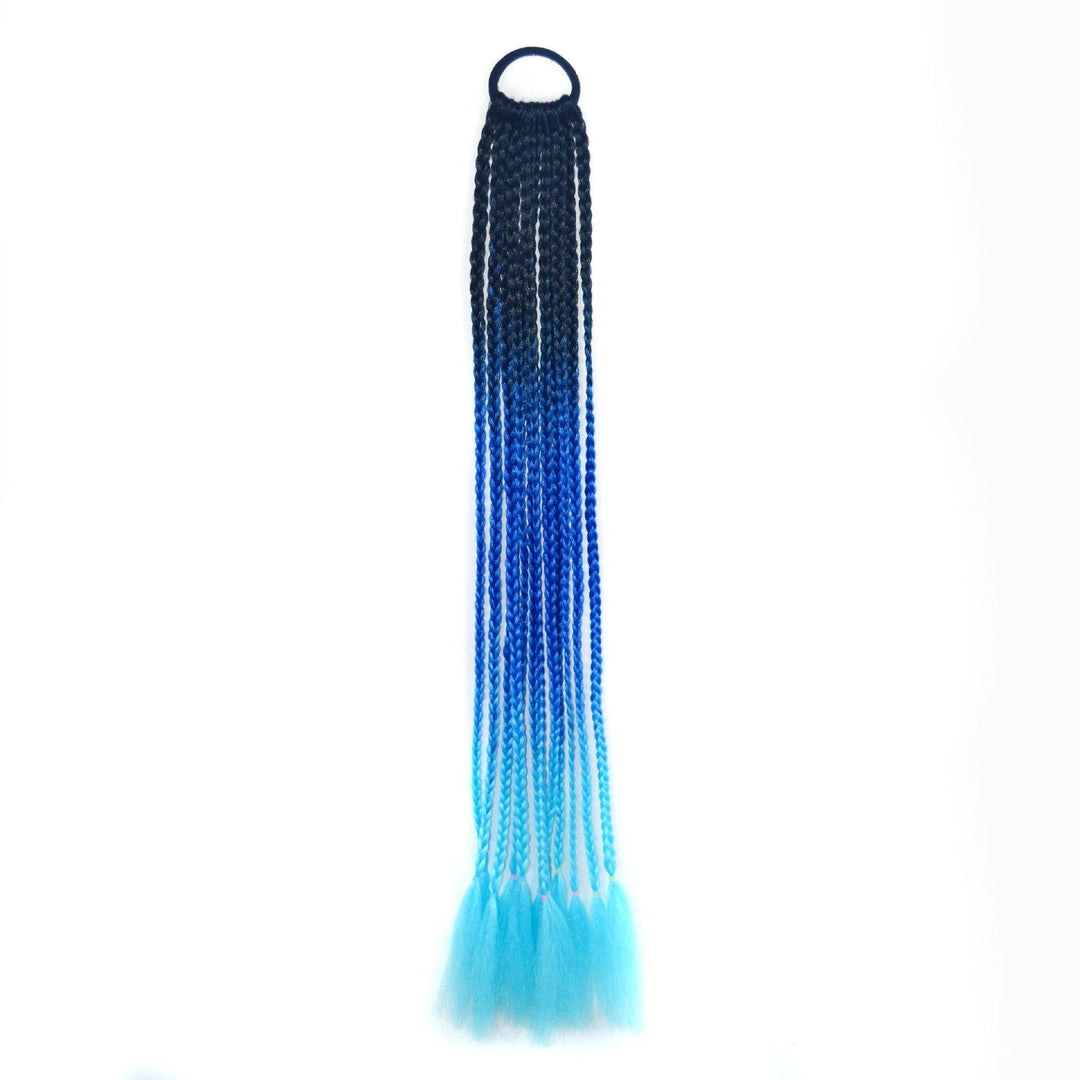 Halloween Colored Dirty Braids High Temperature Fiber Crochet Small Hair Braids Ponytail Hair Extensions - MRSLM